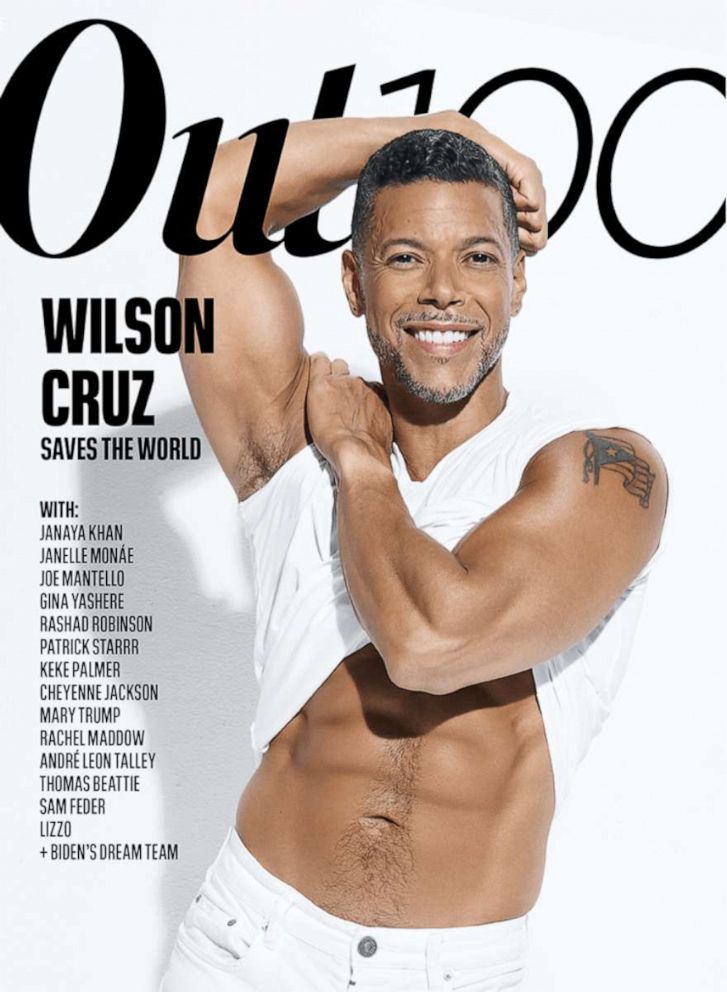 PHOTO: Actor Wilson Cruz graces the cover of Out Magazine's Out100 issue.