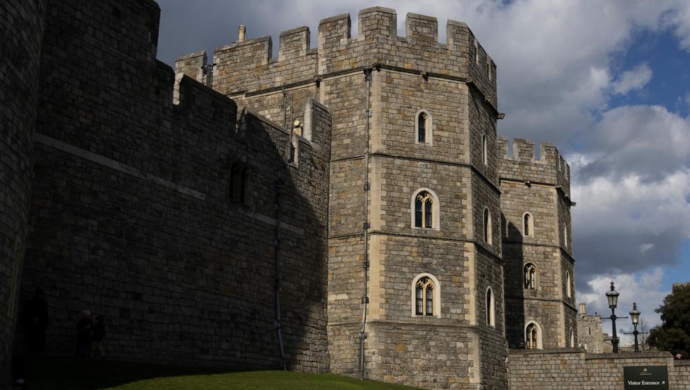 PHOTO: The grounds of Windsor Castle on April 11, 2021 in Windsor, England.