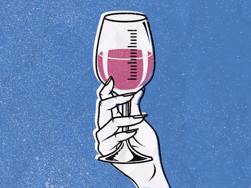 PHOTO: Wine Glas Measuring Illustration