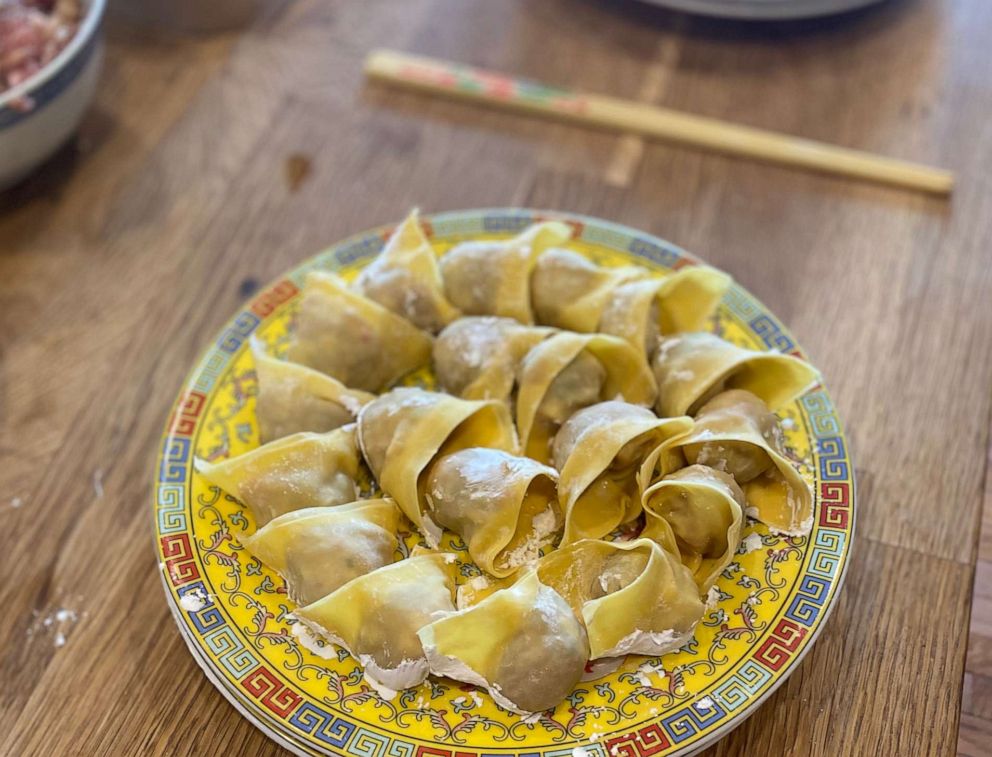 PHOTO: Handmade dumplings for Lunar New Year ready to be cooked.