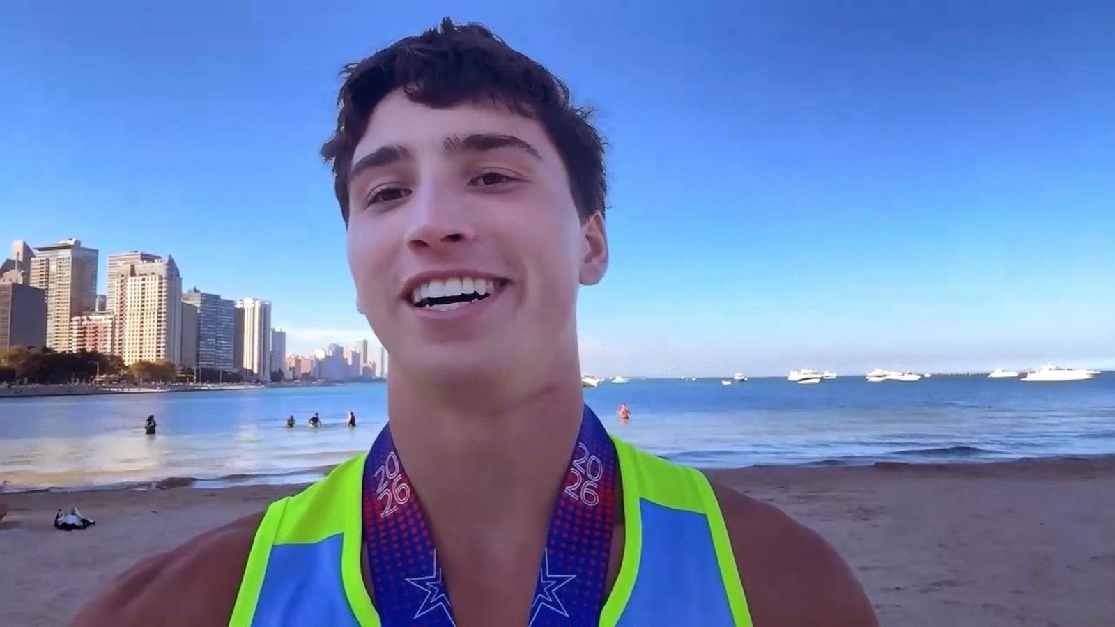 PHOTO: Wyatt Anderson, 17, opens up to ABC News after he ran the Bank of America Chicago Marathon after a spinal cord injury.