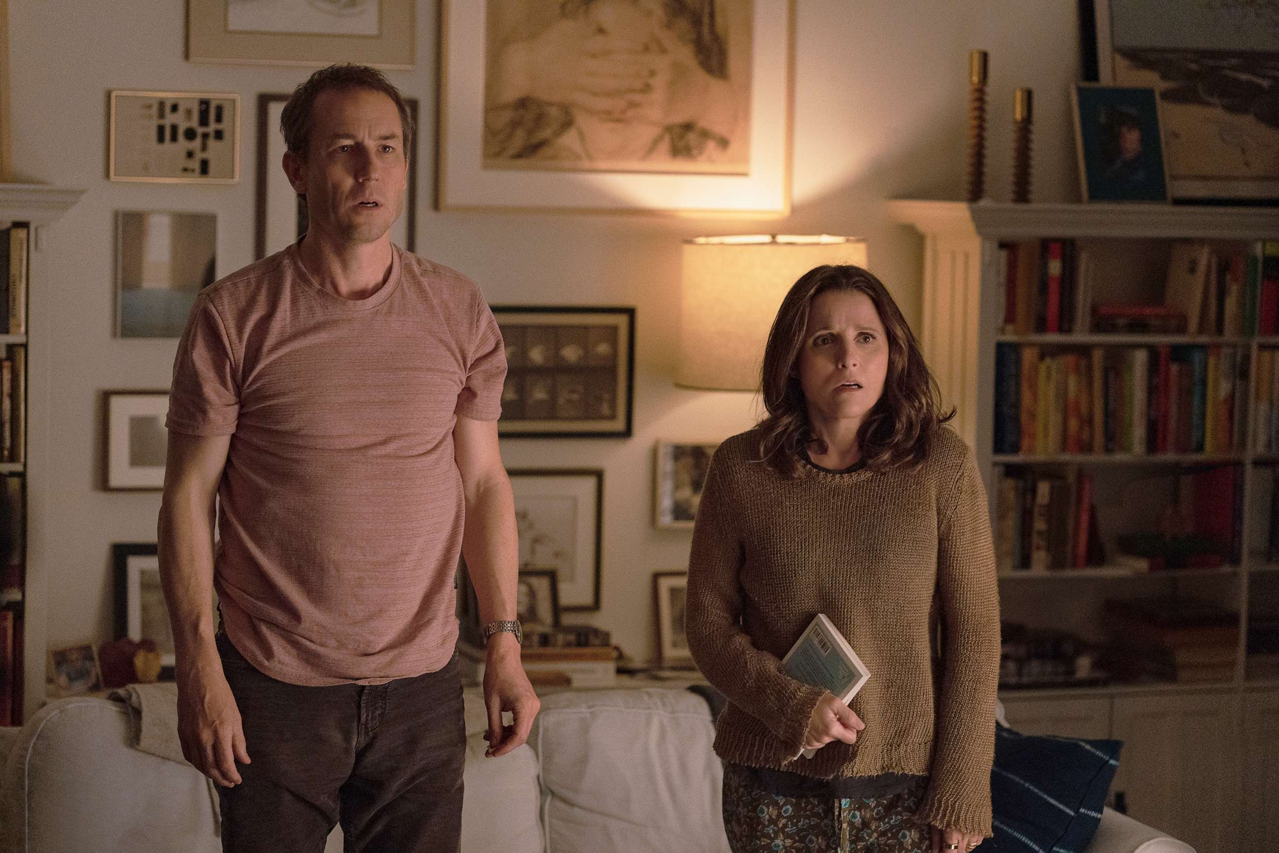 PHOTO: Tobias Menzies, left, and Julia Louis-Dreyfus in a scene from "You Hurt My Feelings."