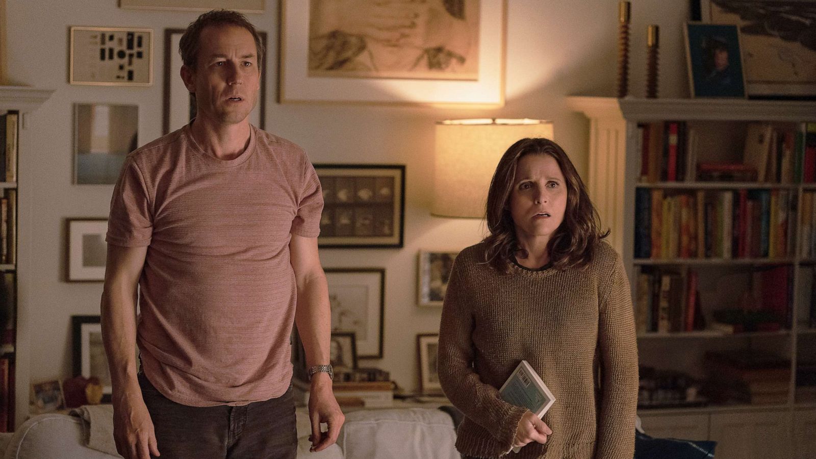 PHOTO: Tobias Menzies, left, and Julia Louis-Dreyfus in a scene from "You Hurt My Feelings."