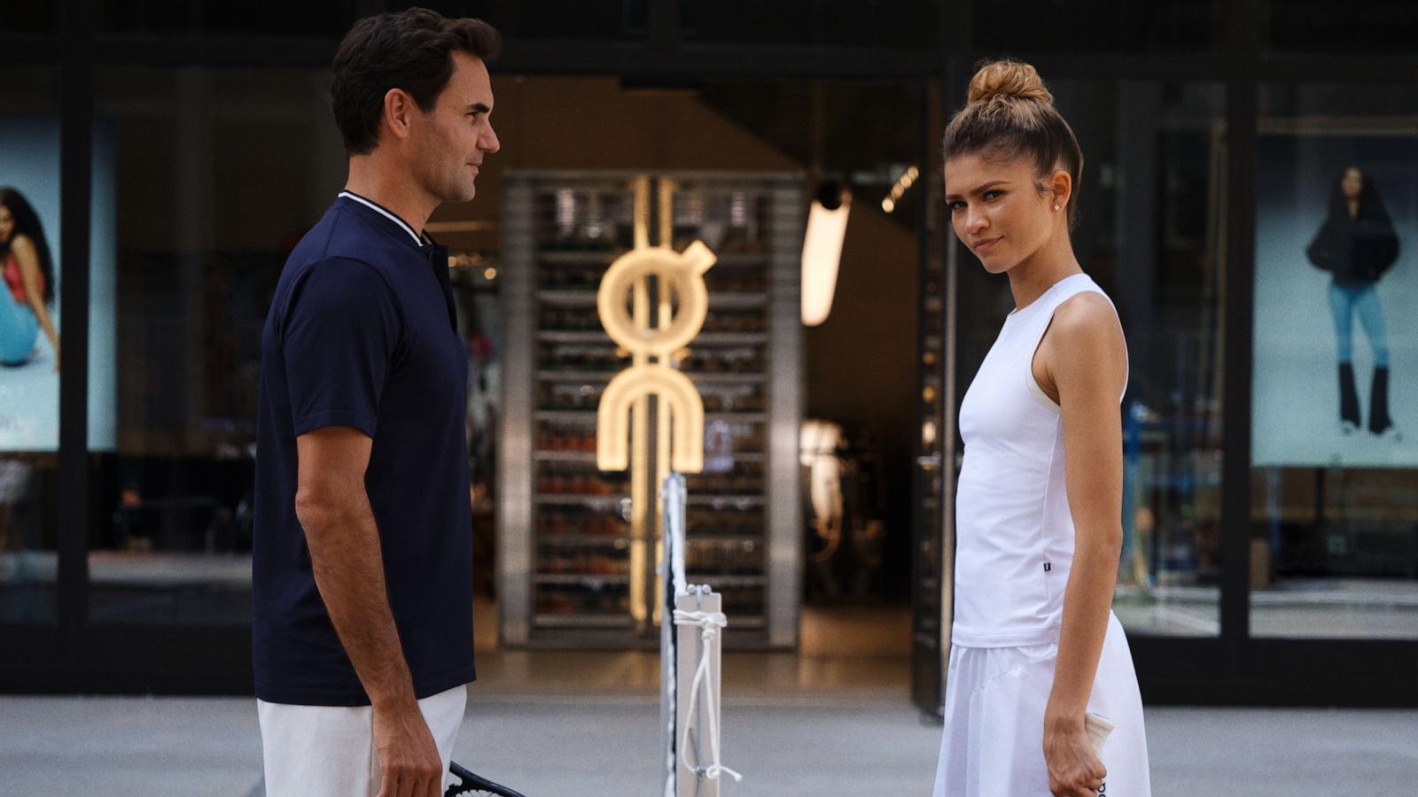 PHOTO: Zendaya and Rodger Federer battle it out on the tennis court for On's latest campaign.