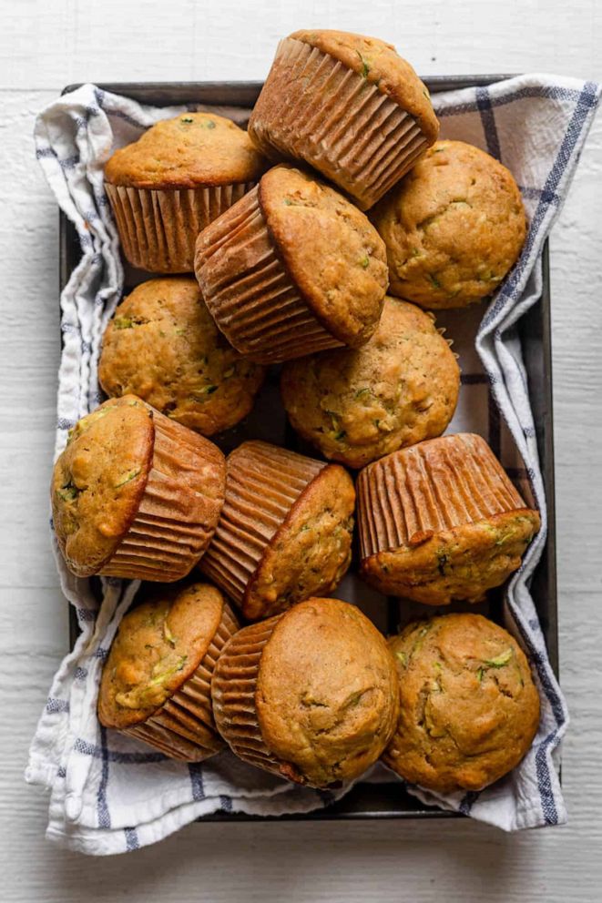 PHOTO: Homemade zucchini muffins.