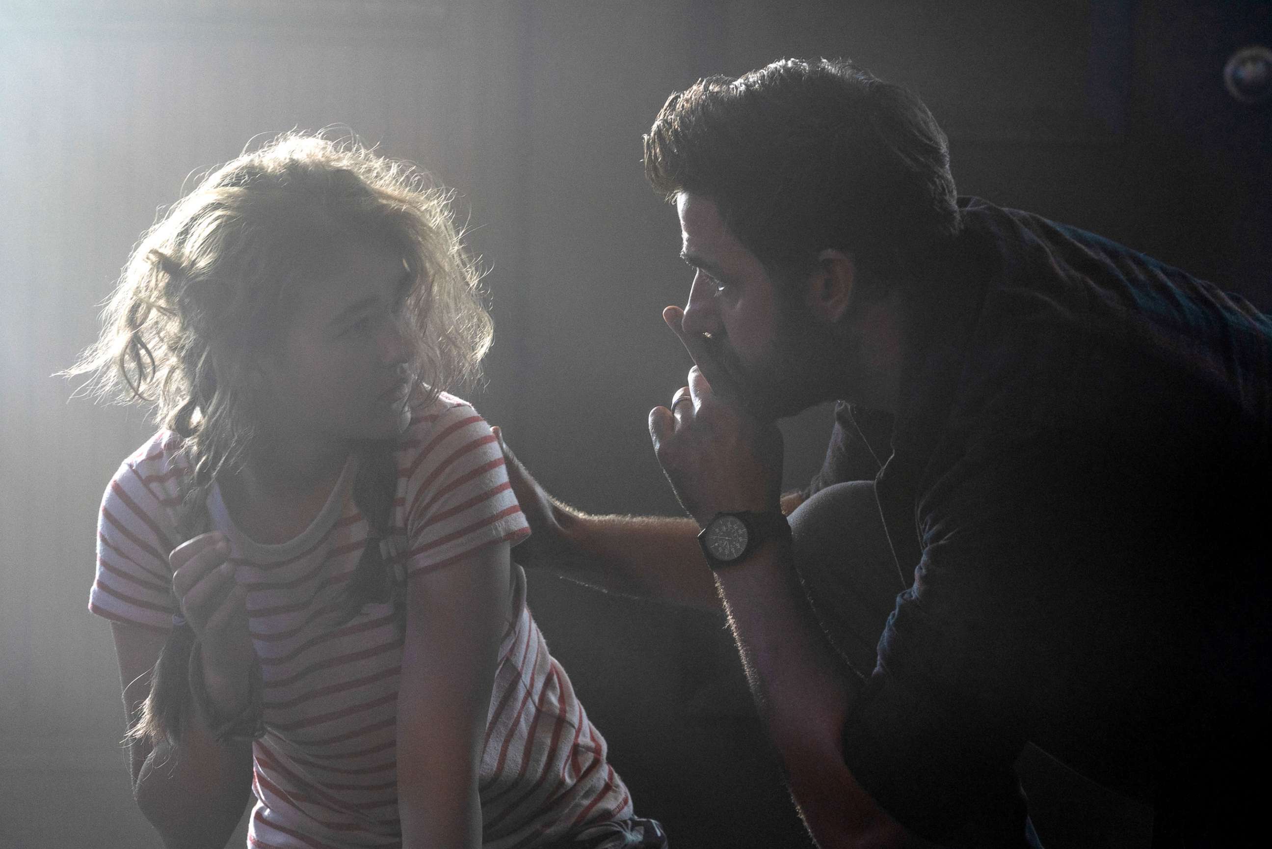 PHOTO: Regan (Millicent Simmonds) and Lee Abbott (John Krasinski) interact during a scene in "A Quiet Place Part II,” from Paramount Pictures.