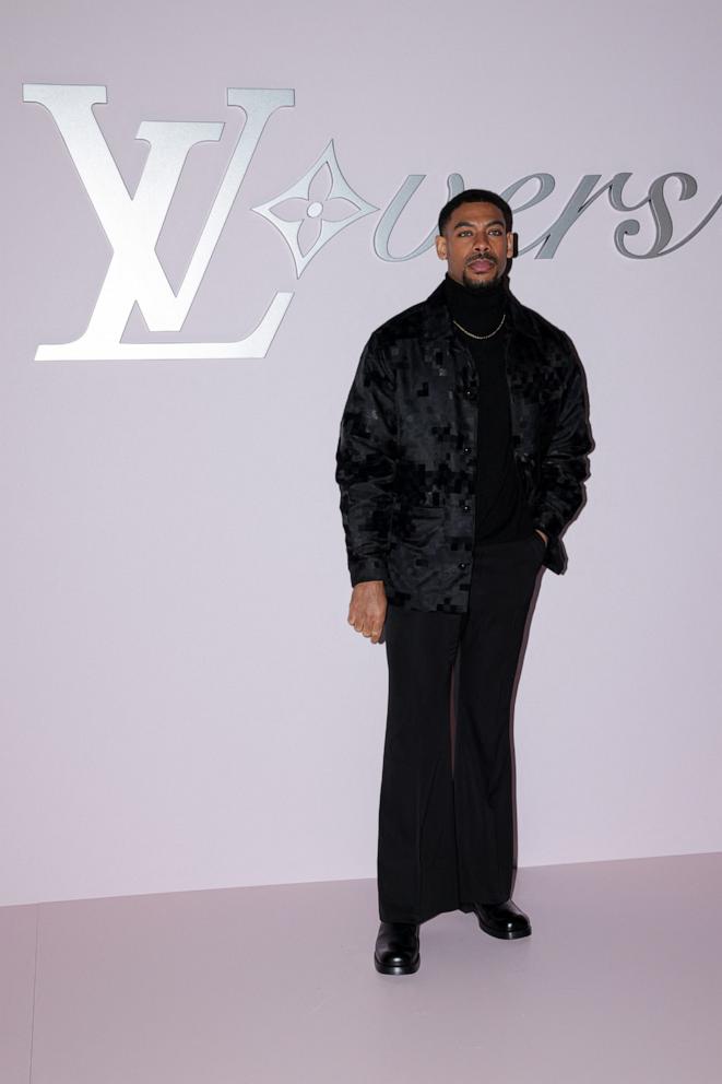 PHOTO: Aaron Pierre attends the Louis Vuitton Menswear Fall-Winter 2025/2026 show as part of Paris Fashion Week, Jan. 21, 2025, in Paris.