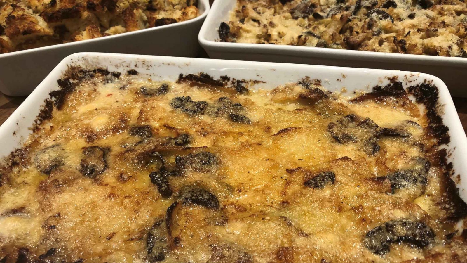 PHOTO: Carla Hall's potato, mushroom and celery gratin on "GMA Day."