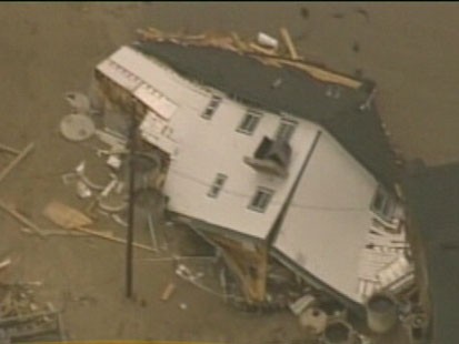 Home destroyed by hurricane Ike