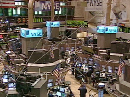 A picture of the New York Stock Exchange.