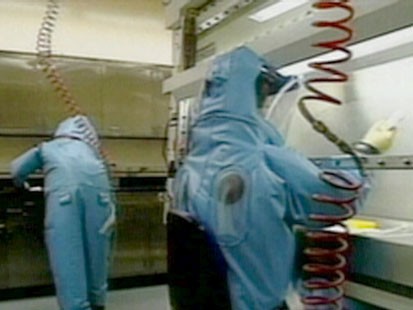 People in biohazard suits