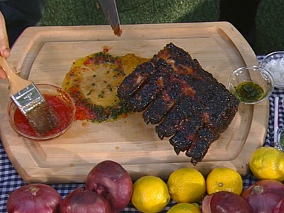 VIDEO: Chef Adam Perry prepares dishes from his new book, "Serious Barbecue."
