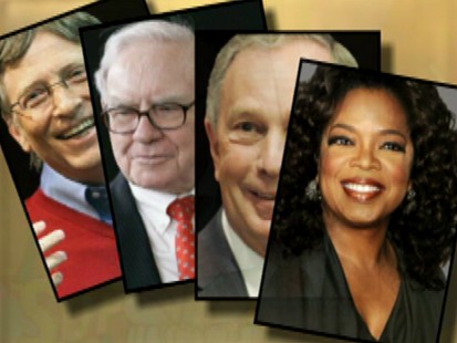 VIDEO: Some of the richest people in the world meet to discuss philanthropy.