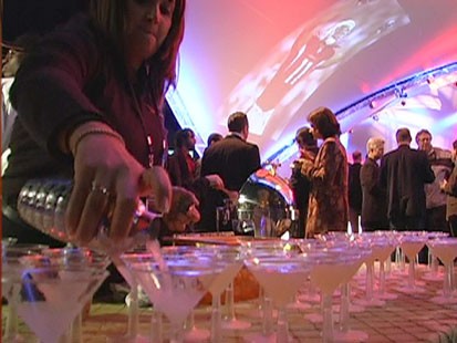 VIDEO: A sponsered Super Bowl party.