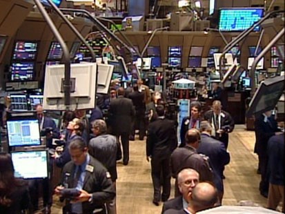 A picture of the New York Stock Exchange.