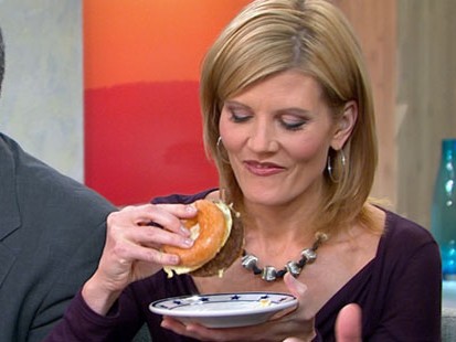 VIDEO: Bacon cheeseburger served on a Krispy Kreme donut bun is a junk foodies dream.