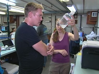 VIDEO: Marine scientists have discovered three huge swaths of oil particles in the Gulf.