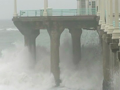 VIDEO: Rain, snow and wind causes flooding and damage along the states coast.