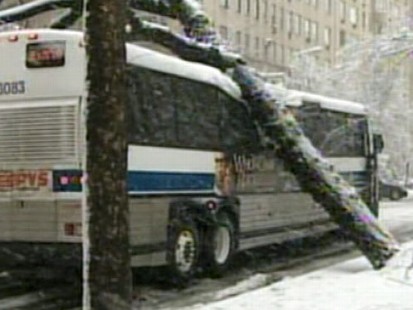 VIDEO: Sixth winter storm to hit the East Coast packs heavy wet snow and high winds.