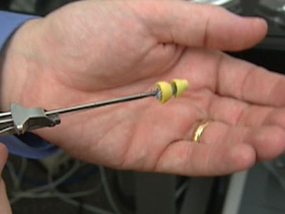 VIDEO: New technology creates a tiny hearing aid that fits deep in the ear canal.