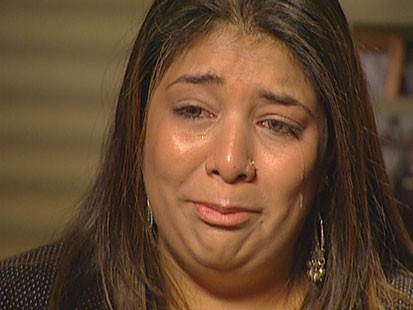 VIDEO: A crying woman.