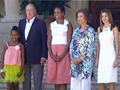 VIDEO: The first lady faces backlash over cost of vacation in Spain.