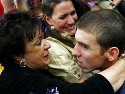 Debbie and Michael Phelps