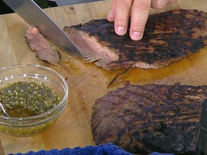 VIDEO: Emeril prepares the perfect flank steak for dad.