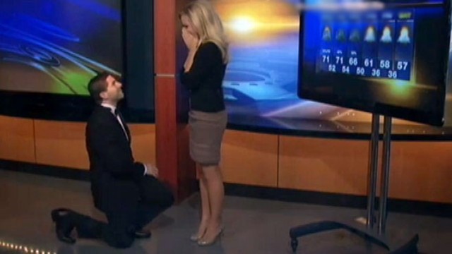 Fixation: Weather Girl Proposal Video - ABC News