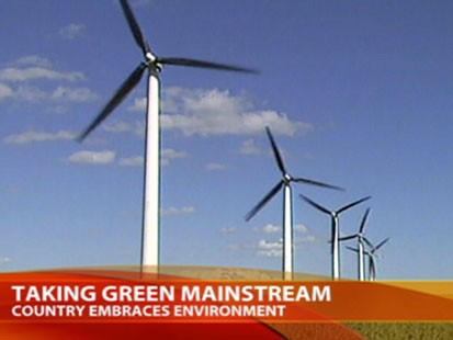 A picture of windmills.