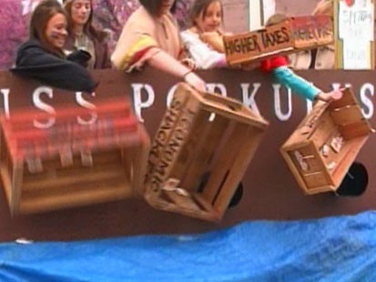 VIDEO: Anti-Tax Tea Parties Protest President Obamas Spending Policies