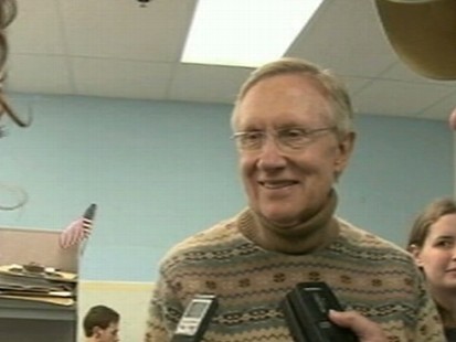 VIDEO: The majority leader is in danger of losing his Senate seat to Sharron Angle.