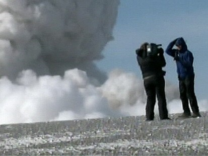 VIDEO: Get an up-close look at the volcano that has disrupted air traffic worldwide.