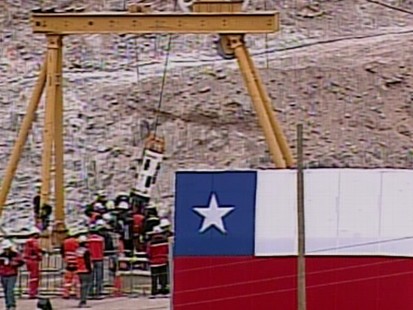 VIDEO: Fenix rescue capsule pulls Chilean miners to safety one-by-one.
