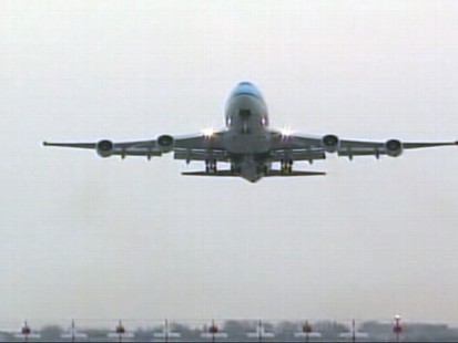 VIDEO: Passengers are wary and relieved as some grounded airplanes fly again.