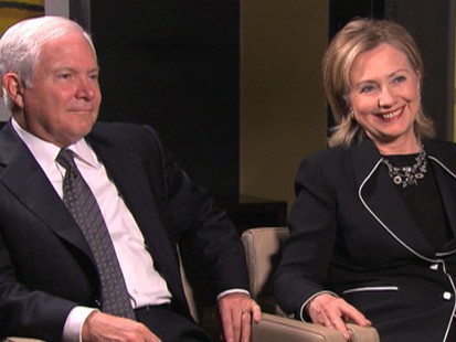 VIDEO: Hillary Clinton and Robert Gates have bonded despite their departments history.