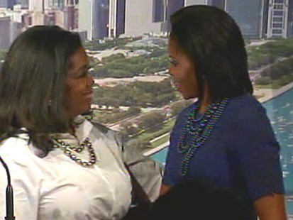 VIDEO: Michelle Obama and Oprah pitch Chicago to host the 2016 Olympic games.