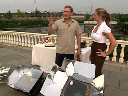 VIDEO: Philadelphia invests in green technology, such as solar-powered ovens and golf carts.