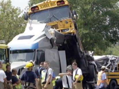VIDEO: School Bus Crash