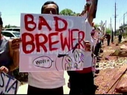 VIDEO: Opponents across America call for a boycott of Arizona goods and tourism.