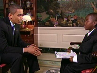 VIDEO: Damon Weaver interview President Obama.