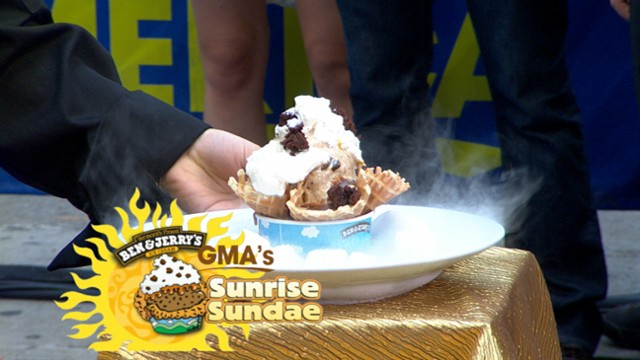 Video Ben & Jerry's Creates Special Sundae for 'GMA' - ABC News