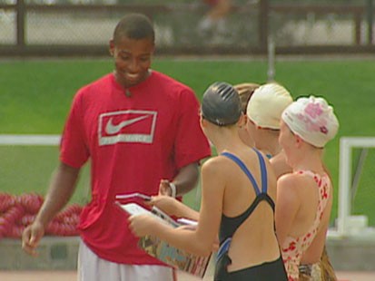 Cullen Jones and fans