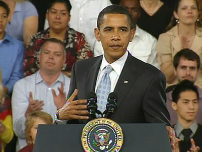 VIDEO: President Obama gets ready to sign the stimulus bill into law.