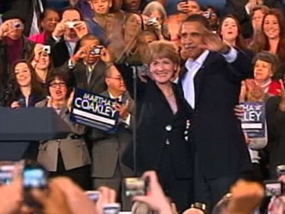 VIDEO: The president fights to keep Sen. Kennedys Senate seat for the Democrats.