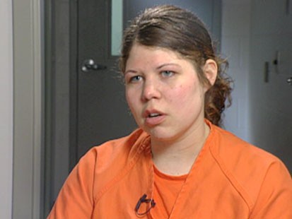 A picture of Kelsey Peterson in jail.