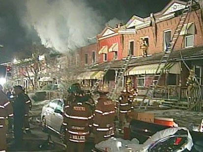 VIDEO: Firefighters putting out a fire.