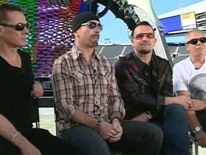 VIDEO: Cameron Mathison goes backs stage with U2.