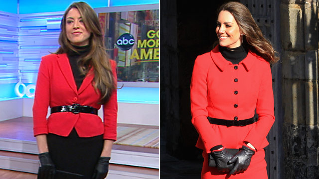 Kate Middleton Get Her Fashion And Looks For Less Abc News Photo Middleton Was Seen Wearing The Luisa Spagnoli Suit Which Costs About 800 For