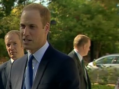 VIDEO: Britain's Prince William says his wife is feeling OK, but it has been "a tricky few days."